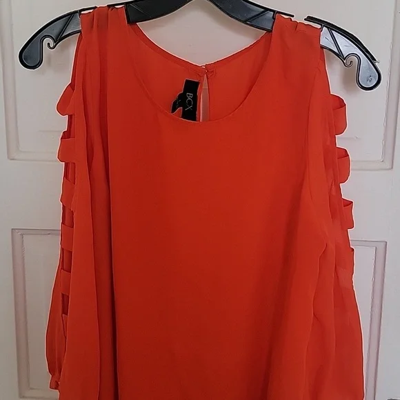 Bright orange blouse - Picture 3 of 3